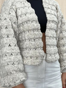 Women Cardigans - Màu be - Xem 1