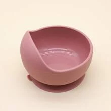 9Pcs  Silicone Baby Tableware Set With Bib, Sippy Cup, Strong Suction Divided Plate, Snail Bowl, Spoon And Fork