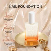 Modelones 15ml Nail Natural Concealer Foundation Polish, Air Dry Nail Tech Must Haves Kit For Damaged Nails Imperfection Masking, Pearl White