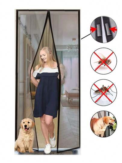 Tela Mosquiteira Protetora Para Porta Cortina Contra Dengue