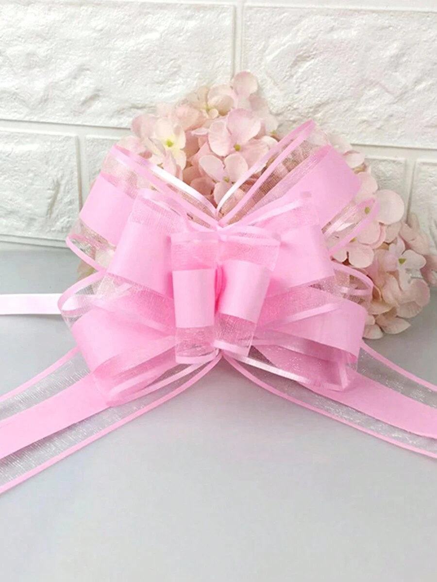 10 件蝴蝶形丝带花，适用于节日庆祝、礼物、汽车、镜子和雪纱装饰、圣诞节