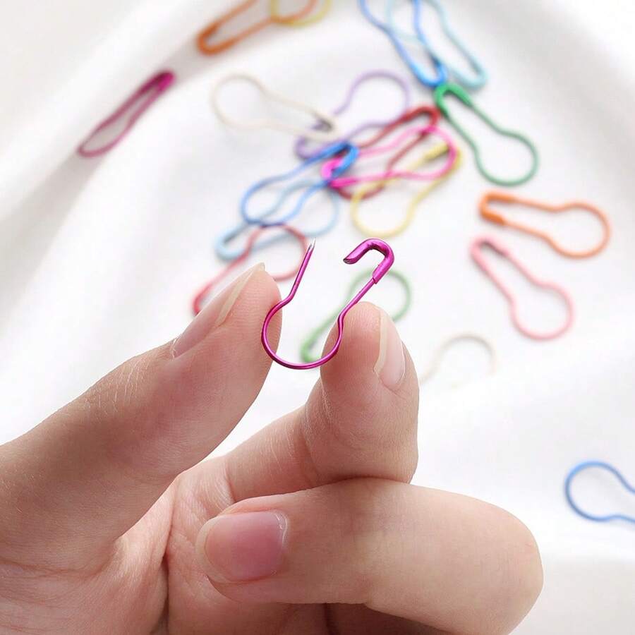 100pcs/Box GourdShaped Small Safety Pins, Hang Tag Pins, Clothes Pins