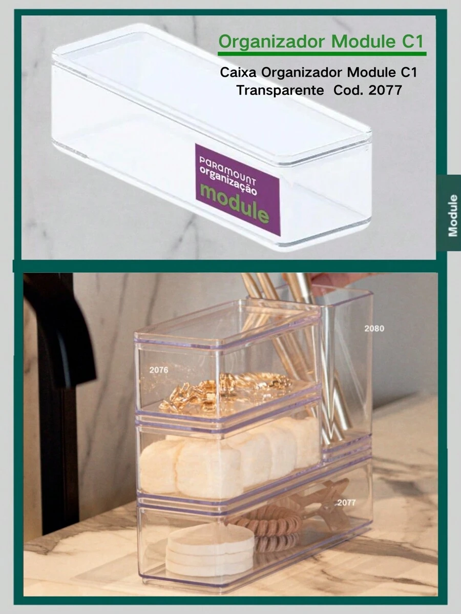 Storage Boxes , Bottles & Jars - Mô-đun C1 Mã 2077 -570ml - Xem 1