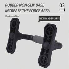 Peak H形俯臥撑架帶有緩衝泡沫握把 - 舒適的海綿手柄，吸震和防滑，是有效的上半身運動的理想選擇，是男女居家健身的完美選擇！ - 黑色 - 查看 4