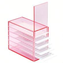 內置秤重裝置的5層亞克力睫毛儲存盒，方便整理和展示假睫毛，附睫毛秤重板，可用於存放睫毛，防塵，睫毛延長工具。 - 彩色 - 查看 9