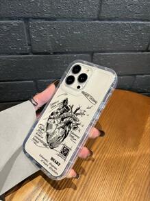TPU 材質彩色印花英文圖案手機殼，適用於 iPhone 7/8/7Plus/8Plus/X/XS/XR/XSMax/11/11Pro/11ProMAX/12/12Pro/12ProMAX/13/13Pro/13ProMAX/14/14Pro/14ProMAX/15/15Pro/15ProMAX - 無色 - 查看 4