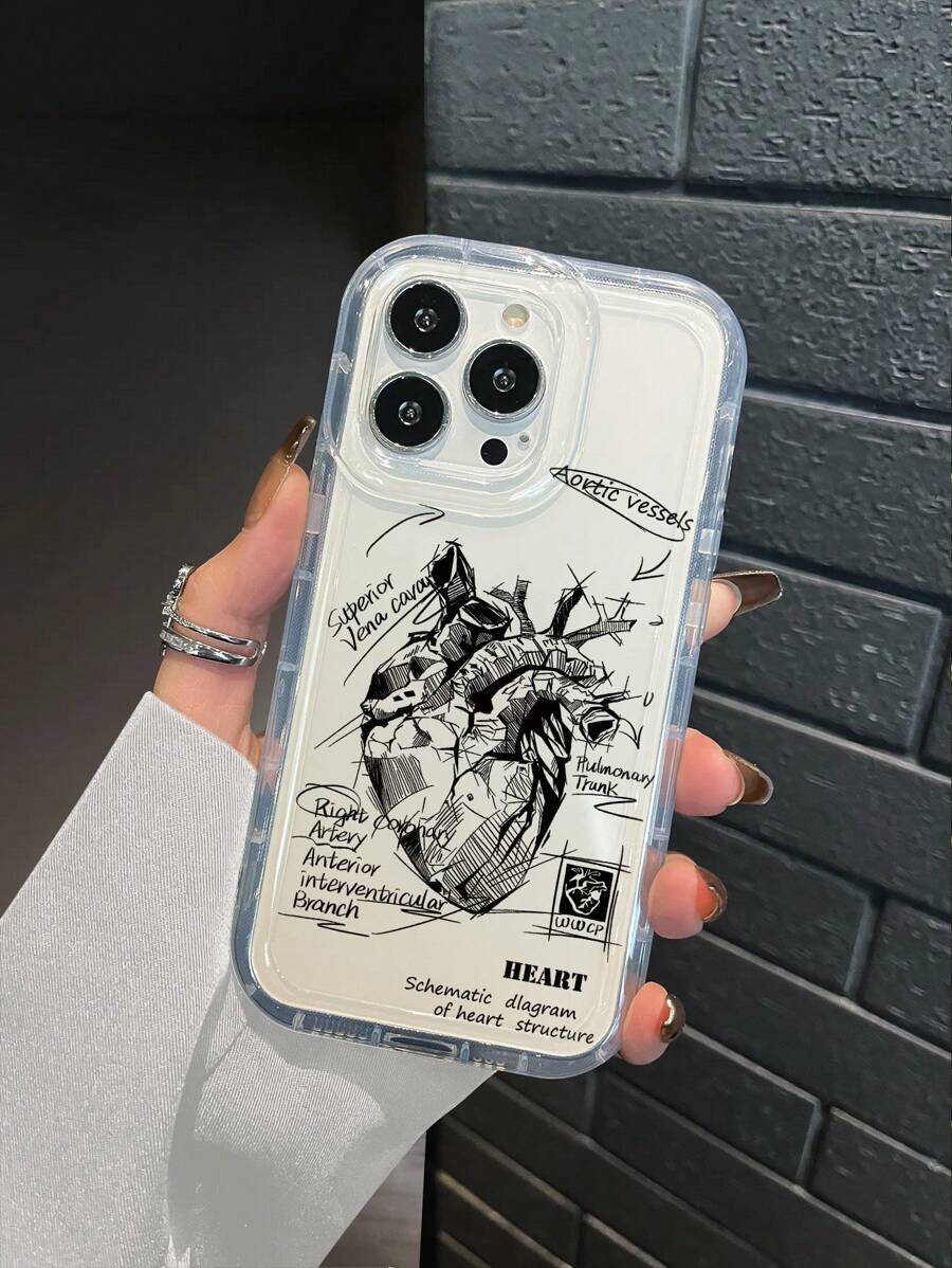 TPU 材質彩色印花英文圖案手機殼，適用於 iPhone 7/8/7Plus/8Plus/X/XS/XR/XSMax/11/11Pro/11ProMAX/12/12Pro/12ProMAX/13/13Pro/13ProMAX/14/14Pro/14ProMAX/15/15Pro/15ProMAX - 無色 - 查看 1