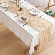 1 Nhàu Nát Bàn Chạy Cưới Sinh Nhật Tập Hợp Trang Trí Gạc Phông Nền Chụp Ảnh Chống Đỡ Nền Cờ 90*180Cm/90*300Cm - màu hồng nhạt - Xem 9