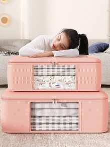 1pc Pink Morandi Quilt Storage Bag, Moving Clothes Organizer Packing Bag, Travel Duffel Bag, Household Load Clothes, Dormitory Quilt Storage Bags Decorations Decor Festival Decor Room Decor Home Decor Decor Bedroom Decorbedroom,Organizer,Organiser,Home Storage,White T Shirt Women,Black Pants Women,Ladies Winter Clothes,Dress,Winter Clothes For Ladies,Elegant Woman Dresses,White Shirt For Ladies,Long Sleeve,White Jumpsuit For Women,Spring Dresses For Women,Spring Outfits For Women,Spring,Spring Clothes,Minimalist,Summer Tops