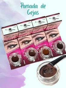 Pomada para Cejas, Altamente Pigmentada , A Prueba de Agua Y Duradera Pomada Impermeable-Dark Brown Crema Impermeable Para Cejas Chocolate, Altamente Pigmentada, De Larga Duración, Que Da Forma Y Rellena Las Cejas Con Pincel De Doble Extremo - Chocolate - Ver 2