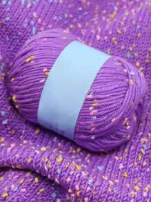 1 卷彩色圆点针织球手工编织用于钩编和针织毛衣帽子围巾牛奶，DIY 针织毛衣围巾外套帽子、围巾、披肩、外套或包包装饰 - 彩色 - 查看 12