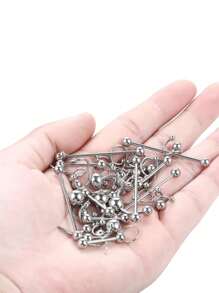 100 Stücke Piercing Schmuck Set 14G16G 20G, Edelstahl Nasen/Lippen/Zungen/Ohren/Knorpel/Labret/Bauchnabel Barbell Schmuck Set für Körper Piercing