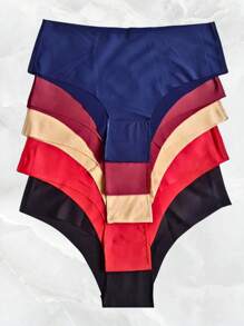 Kit 8 Calcinhas Cintura Alta Sem Costura Não Marca - Cos Mamut