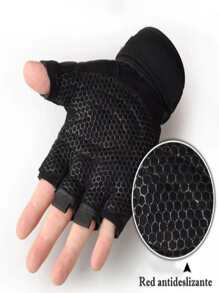 Guantes Gym Tacticos A Pesas Crossfit Hombre y Mujer - Azul - Ver 3
