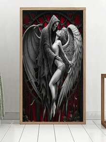 Painting diamante DIY 5D buio colorato teschio , angelo coppia , mosaico con ricamo arte puzzle diamante con ricamo regalo