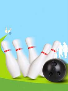 1入組套孩子們保齡球運動益智玩具球遊戲適用於親子裝互動 - 白色 - 查看 6