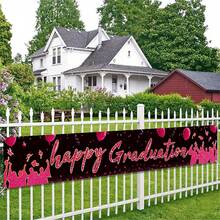 Class Of 2024 Graduation Decoration Graduation Horizontal Congratulation Background Congratulate Graduating College Graduation Party Decoration 2024 - Pink - View 4