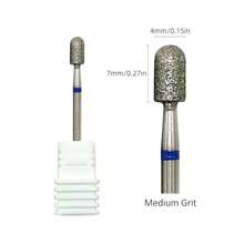 hytoos 1 mũi khoan móng tay kim cương xoay 3/32" kèm dụng cụ loại bỏ chai sần và kìm cắt móng, phụ kiện làm móng, mũi khoan kiểu Nga - Nhiều màu - Xem 4