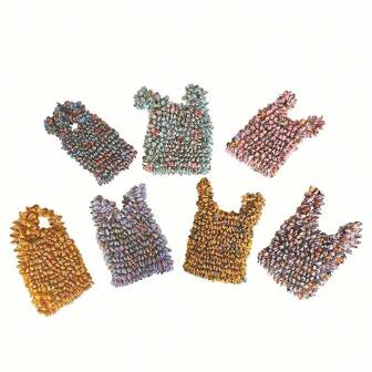 1 件花朵图案魔术弹力手提袋、伸缩购物手提袋、可重复使用的杂货袋、魔术弹力购物收缩储物袋、迷你可洗布袋、伸缩水果袋、女士礼物、旅行、厨房收纳和储物袋、