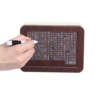 1pc Wood Savings Jar, Boys & Girls Family Saving Plan, Writable DIY Cash Digital Coin Bank Best Gifts Birthday Graduation