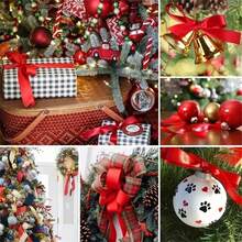 1卷，25碼絲帶玫瑰花束，適用於婚禮、生日和節日-手工髮飾，家庭裝飾和禮品包裝用品