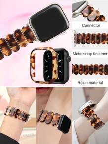 1set Resin Elastic Apple Watch Band + Apple Watch Face Protector Case, Lightweight Anti-Drop Anti-Scratch, Compatible With Apple Watch Ultra 2/1, SE 9/8/7/6/5/4/3/2/1, Size 38/40/41/42/44/45/49mm, 42/46mm For S10