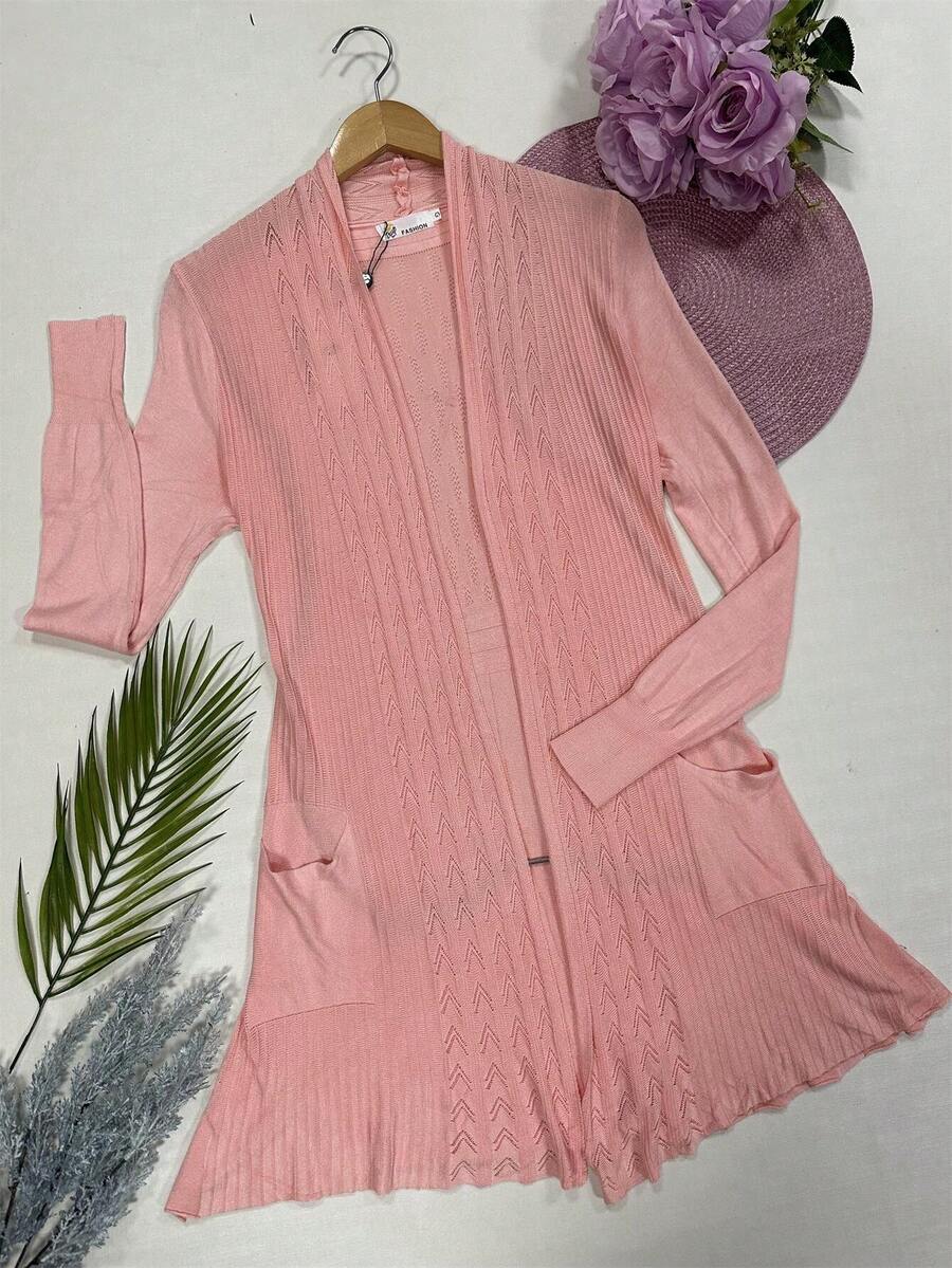 Women Knit Tops - Màu Hồng baby - Xem 1