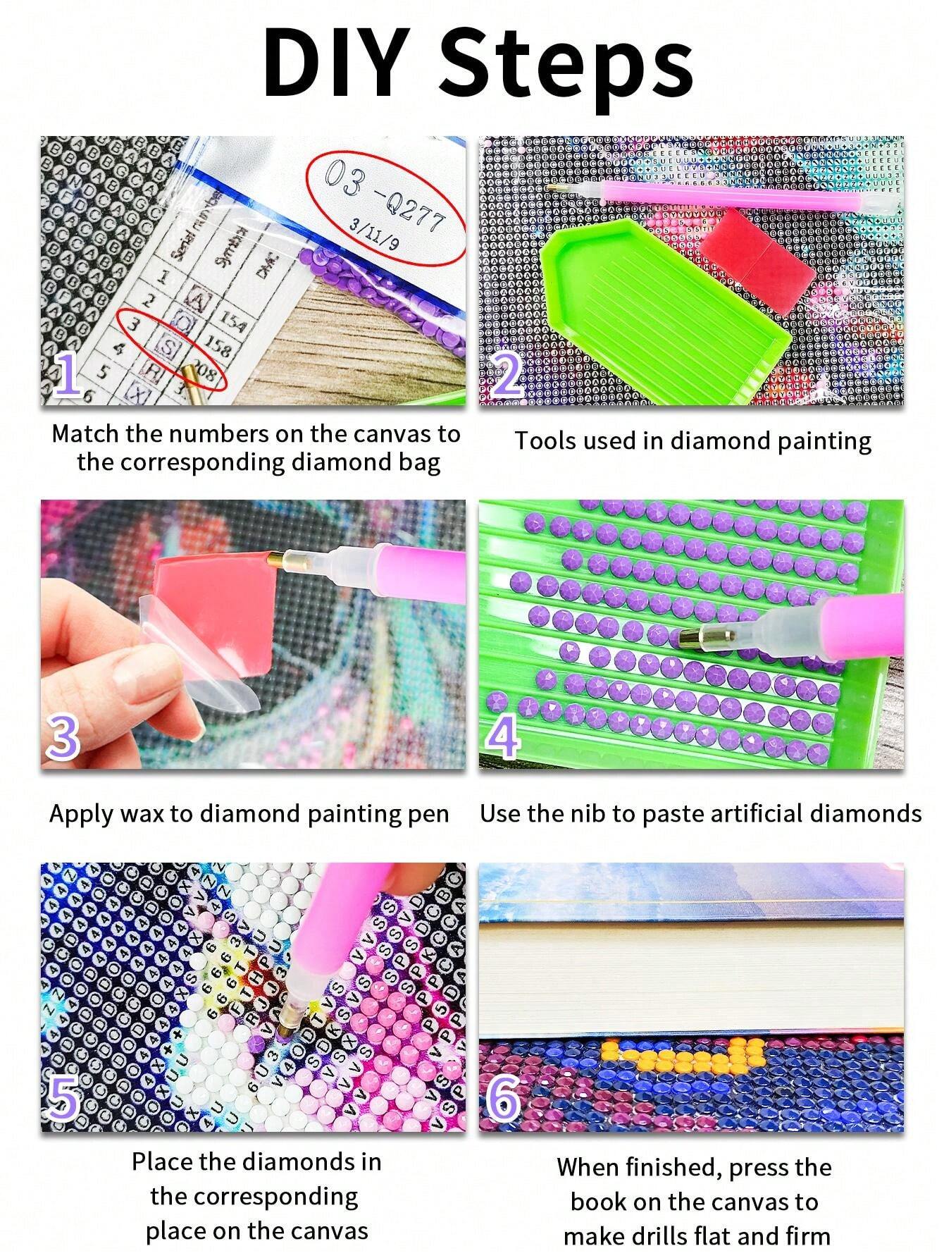1pc 5D DIY Full Round Drill Diamond Painting Kit (35.4x11.8in/90x30cm ...