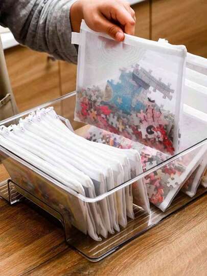 1/3pcs Travel Multifunctional Storage Bag Portable Mesh Organizer For Travel Storage Bag,Makeup Bag,Cosmetic Bag,Vacation Organizer,Large Capacity Makeup Organizer Makeup Case, For Lipstick, Brush, Skincare, Mobile Phone, Coin, Small Items, For Home,Gift,Vacation And Festival Halloween Christmas Multifunctional Use,Boho Vibes