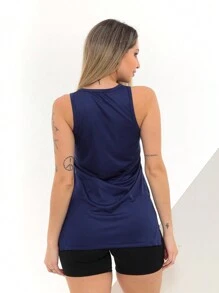 Kit 3 Camiseta Regata Feminina Dry Fit Tapa Bumbum Mullet Academia Esportiva Fitness Cobre Bumbum