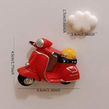 2pcs Cute Cartoon Car Fridge Magnet For Kitchen & Office Decoration, Whiteboard & Refrigerator Sticker- Lovely Home Decor & Utility Magnets Best Gifts Birthday Graduation