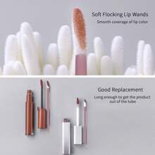 100PCS Lip Applicators Disposable, Lips Wands Lip Brush Applicator Lipstick Brush Lip Gloss Applicator Mascara Brush Makeup Tool