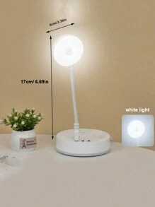 Usb Led Small Night Light Eye Protection Portable Lamp With Built-in Power Bank For Dormitory And Reading - White - View 12