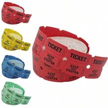 1000pcs 2x2 Inch Double Roll Raffle Number Raffle Tickets For Carnival Concert Admission Fundraising Auction  Office Party Class Awards 1000 Pairs Per Roll - Red - View 2