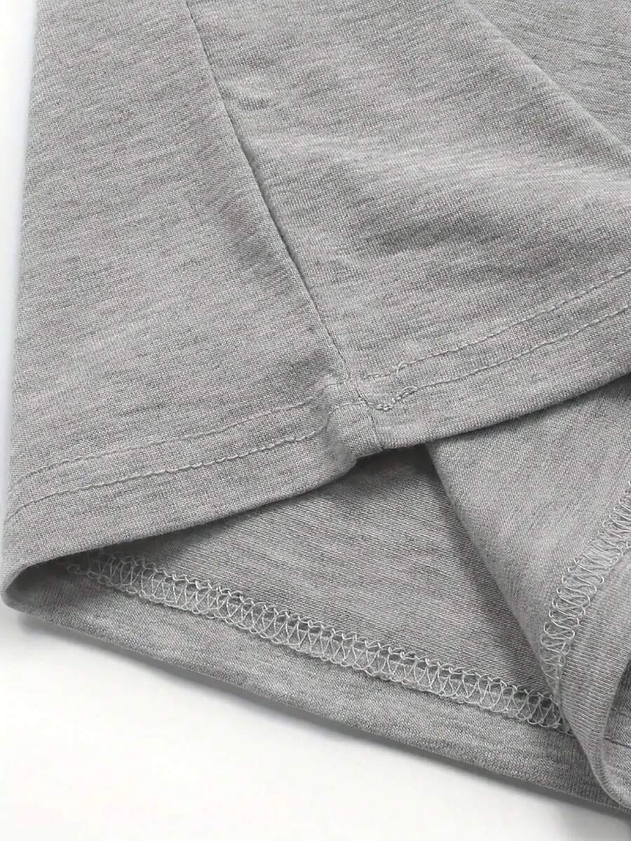 Men Plus Size Summer Sport TShirt And Shorts Set, Comfortable And