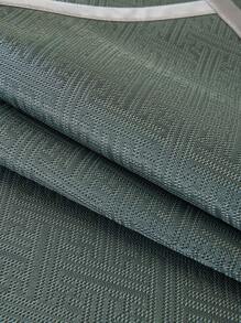 1pc Plaid Pattern Sofa Cushion Cover, Modern  Style Polyester Fiber Cooling Ice Silk Rectangular Slip-Resistant Sofa Pad Is Suitable For Home Office Living Room Bedroom, Summer