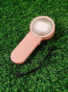 1 Ventilateur portable de poche mini avec un niveau de réglage, alimenté par batterie (le produit ne comprend pas de batterie), Convient pour les bureaux et les bureaux d\"adolescents, avec cordon pour une utilisation en extérieur, Rafraîchissant en été
