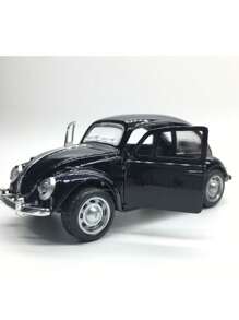 Brinquedo carrinho miniatura de ferro  com fricção - Preto - Visão 6