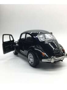 Brinquedo carrinho miniatura de ferro  com fricção - Preto - Visão 7