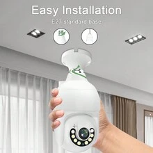Camera giám sát bóng đèn WiFi băng tần kép 5G Chống nước đủ màu Tầm nhìn ban đêm Bảo mật không dây Camera PTZ E27 Đèn giao diện CCTV PTZ Điều khiển ứng dụng Pan/Tilt 5MP HD Phát hiện chuyển động Tự động theo dõi Giám sát an ninh - Camera WiFi băng tần kép - Xem 8