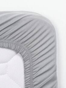 1件装（婴儿床/幼儿床适用）防水婴儿床垫保护套，可机洗，透气，婴儿床垫垫套（颜色随机） - 灰色 - 查看 4