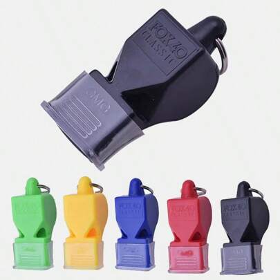 1pc Fox Whistle Outdoor Sports Referee Rescue Whistle With Teeth Guard High-Pitched Whistle For Volleyball, Basketball, Football Game And Training