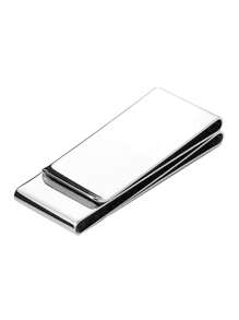 Carte Clip Sujetador Billetes Tarjetas Plateado 3 Divisiones - Plateado - Ver 7