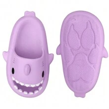 Kids Shark Cloud Slides Toddler Boys Girls Cute Shower Slippers Shark Sandals Beach Pool Quick Dry