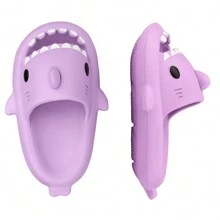 Kids Shark Cloud Slides Toddler Boys Girls Cute Shower Slippers Shark Sandals Beach Pool Quick Dry