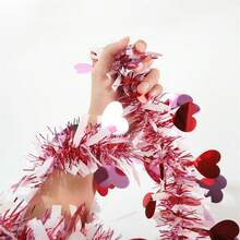 VANSTAN Bữa tiệc ngày lễ Sọc đầy màu sắc Tình yêu Vẽ sọc Địa điểm lễ hội Trang trí không khí - Hồng - Xem 7