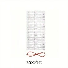 12 cái Có thể tái sử dụng Bút chì kẻ lông mày Bộ & 1 Miếng Dao cạo lông mày , Hướng dẫn Tạo kiểu Đúng mẫu Mắt Lông mày DIY Vẽ Dụng cụ chải chuốt  Mẫu Thẻ Dễ Công cụ trang điểm - Trong sáng - Xem 12