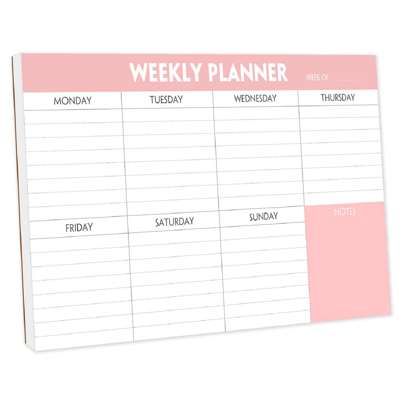 Weekly Planner Notepad To Do List Pad With 50 Tear Off Sheets,Weekly Calendar Desk Pad For Home & Office Maximizing Productivity, 8.26x11.2 Inches 28.5x21cm Back To School