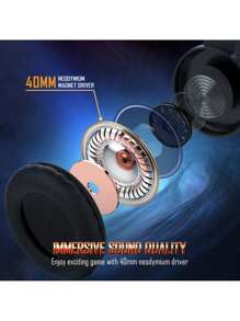 Onikuma K19 Audífonos De Juego Con Luz Rgb Y Micrófono Flexible Con Cancelación De Ruido, Auriculares Estéreo 3d Con Cable Compatibles Con Ps4 Xbox Switch - Negro - Ver 4