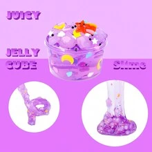 45ml Jelly Crystal Slime And Butter Slime Kit, Soft And Comfortable To The Touch, Non-Sticky, Great Gift For Easter, Birthday, And Parties - Multicolor - View 4